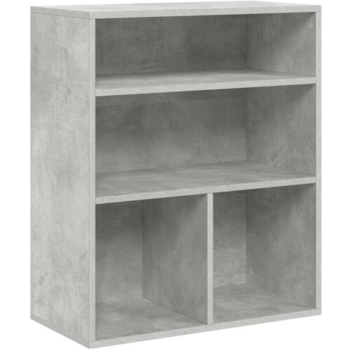 Maison Chic Knjižna omara - Knjižni regal betonsko siva 60x30x71,5 cm inženirski les, (21725098) Slike