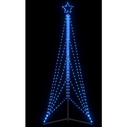 VidaXL Lučke za novoletno jelko 525 LED diod modre 302 cm Slike