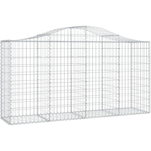  Lučne gabionske ko&amp;scaron;are 40kom 200x50x100/120cm pocinčano željezo Slike