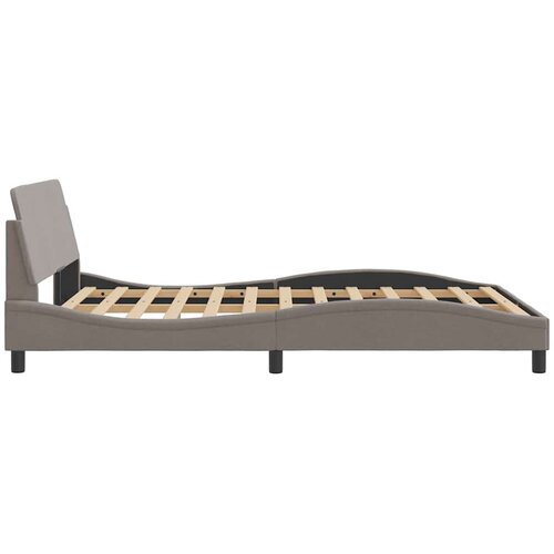  Okvir za krevet Dover smeđesivi 120 x 200 cm od tkanine Slike