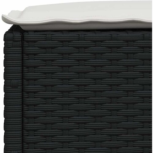  8-dijelni set vrtnih sofa od poliratana s jastucima crni Crna 63.5 x 56 x 32 cm Slike