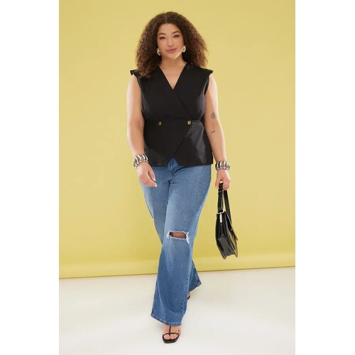 Trendyol ženska bluza Tbbss25Af00021, crna Slike