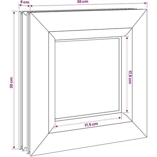  Unutarnja boja prozora podruma bijela RISOR 30 x 30 cm Slike