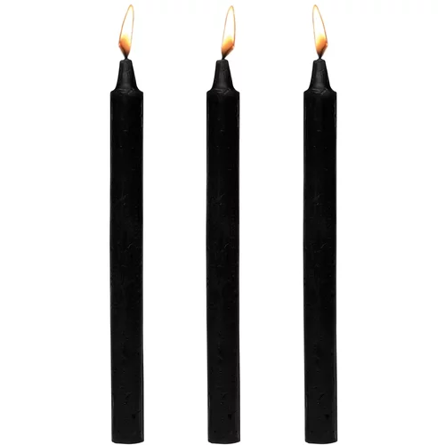 Master Series Dark Drippers Fetish Drip Candles Set of 3 Black