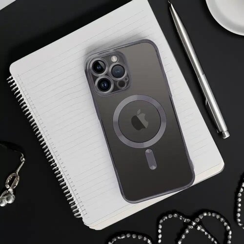  Electro Mag Cover maska kompatibilna sa MagSafe za iPhone 13 Pro Max crna Slike