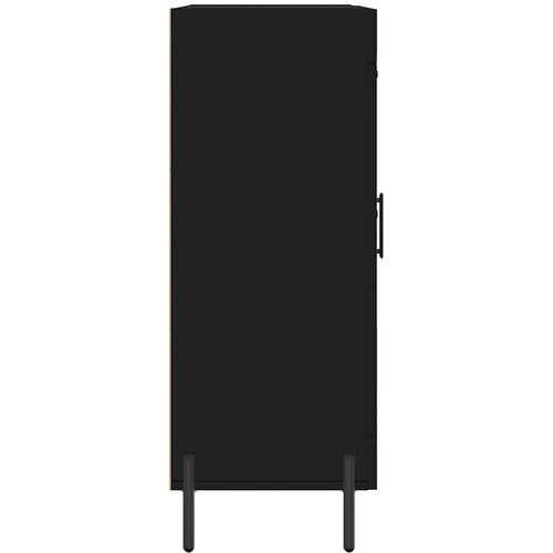  Komoda crna 69,5 x 34 x 90 cm od konstruiranog drva Slike