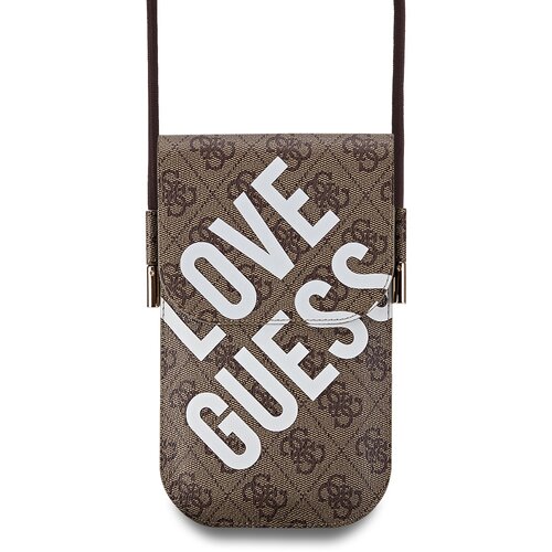 Guess Torbica za pametni telefon z motivom 4G Big Love, Rjava, (21749302) Cene