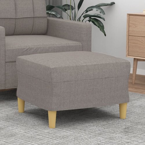 The Living Store Stolček za noge taupe 60x50x41 cm blago - Stolček Za Noge, (21482297) Cene