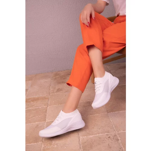 Soho White-White Women's Sneakers 15226