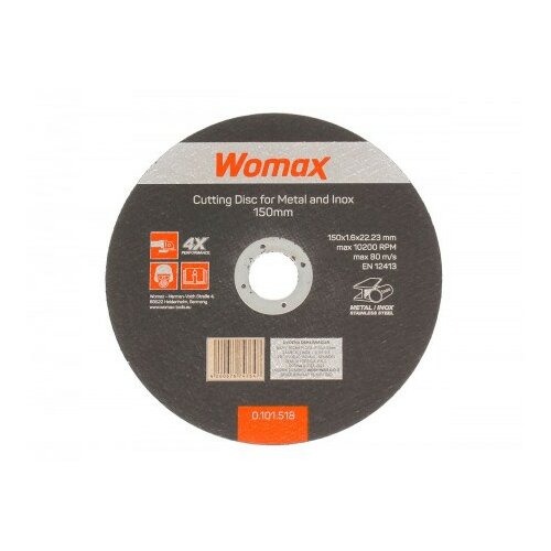 Womax rezna ploča o150x1.60mm za metal i inox ( 0101518 ) Slike