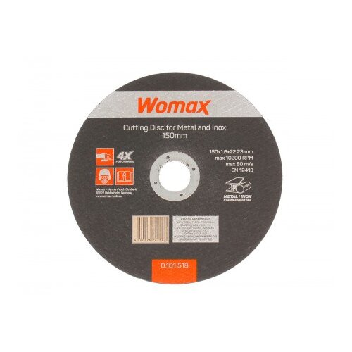 Womax rezna ploča o150x1.60mm za metal i inox ( 0101518 ) Cene