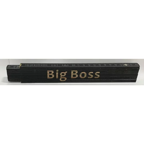 HEKA Zložljiv meter Heka (napis: Big Boss, črne barve, 2 m)