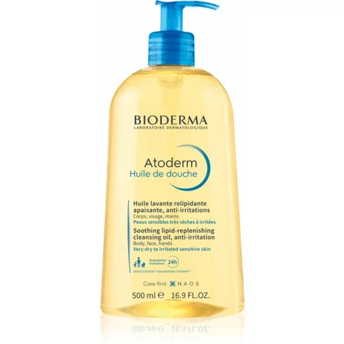 Bioderma Atoderm Shower Oil visoko hranjivi umirujući gel za tuširanje za suhu i nadraženu kožu 500 ml