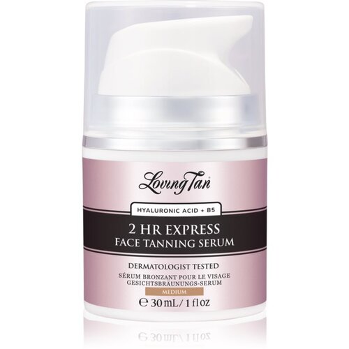 Loving Tan 2 HR Express samoporjavitveni serum za obraz odtenek Medium 30 ml Cene