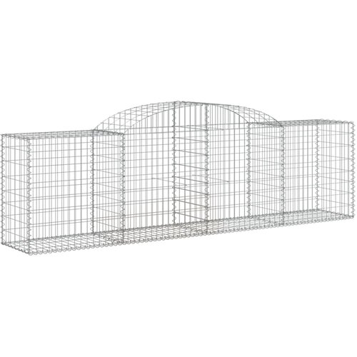  Lučne gabionske ko&amp;scaron;are 20 kom 300x50x80/100cm pocinčano željezo Slike