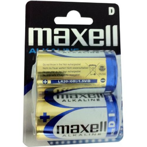 Maxell Baterija LR-20, 2 kos, alkalna (D) Slike