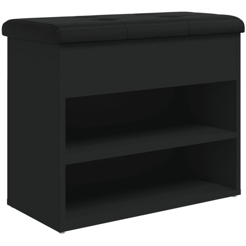 Maison Chic Klop za čevlje - Sedež za čevlje črna 62x32x50 cm inženirski les, (21777506) Slike