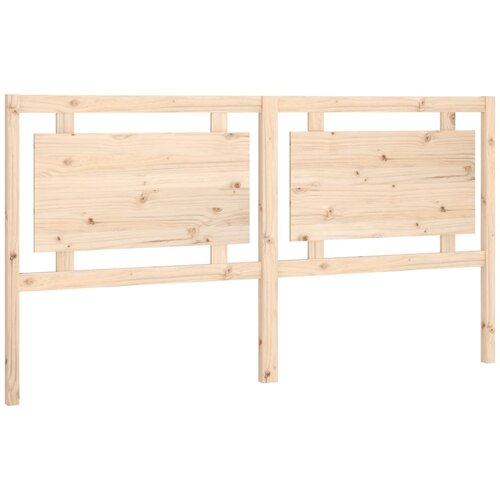 Maison Chic posteljno vzglavje - vzglavna omarica - nočna omarica 185,5x4x100 cm trdna borovina, (21705199) Slike