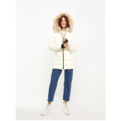 LC Waikiki Women's Hooded Plain Puffer Coat