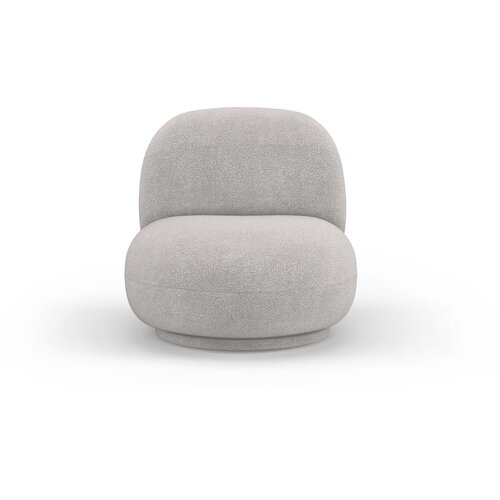 Micadoni Home Svijetlo siva fotelja od boucl&amp;eacute; tkanine Chuck &amp;ndash; Slike