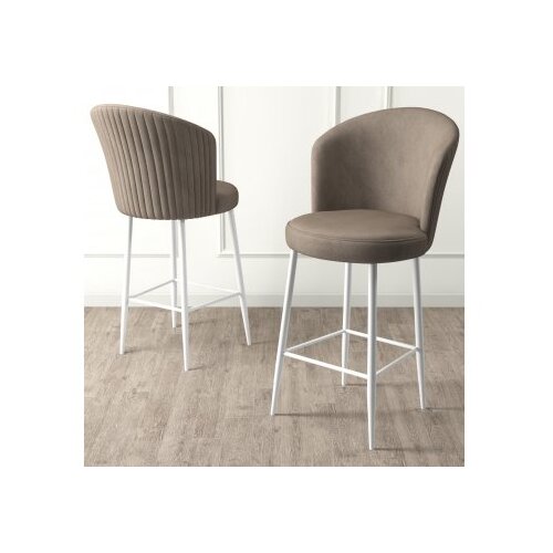 Hanah home set 6 barskih stolica fora cappuccino white Slike