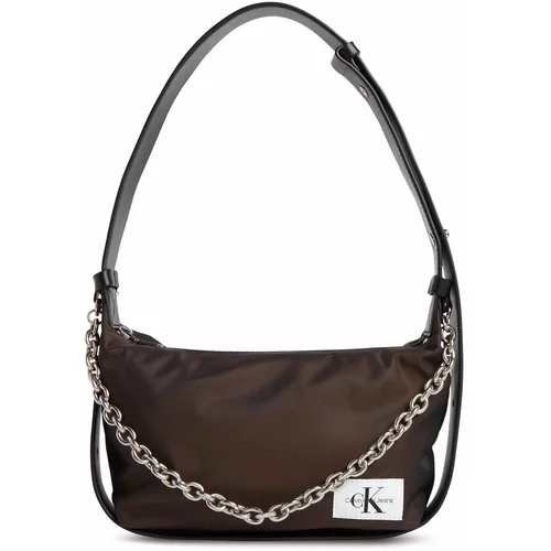 Calvin Klein Jeans Ročna torba Nylon Chain Shoulder Bag22 K60K611225 Dark Chestnut Iridescent 01I