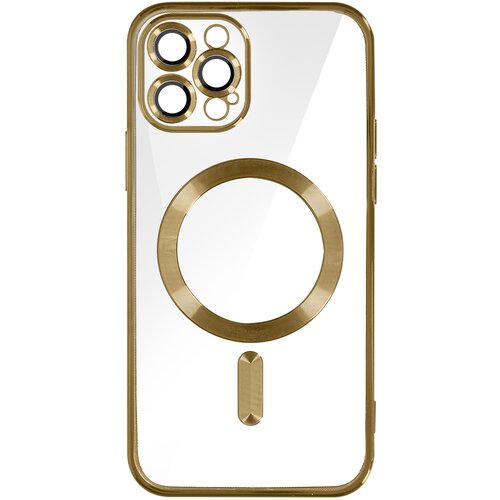 AVIZAR MagSafe ovitek za iPhone 12 Pro Silikonska zašcita kamere Outline Chrome zlato, (20575072) Cene