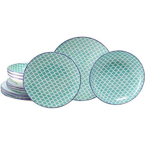 Creatable JEDILNI SERVIS Mediterran Petrol Slike