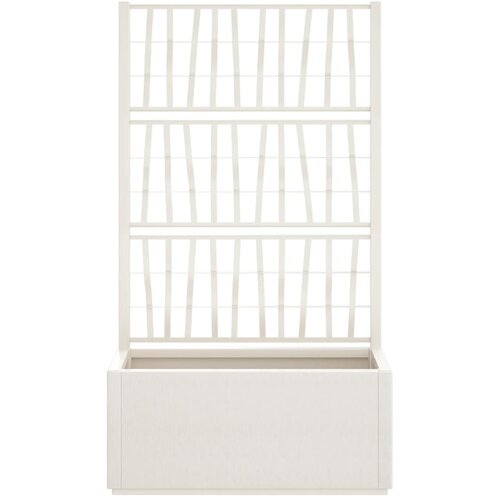  Vrtna sadilica s re&amp;scaron;etkom bijela 80 x 36 x 140 cm PP Slike