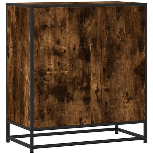 VidaXL Komoda boja hrasta 68x35x76 cm konstruirano drvo i metal Slike