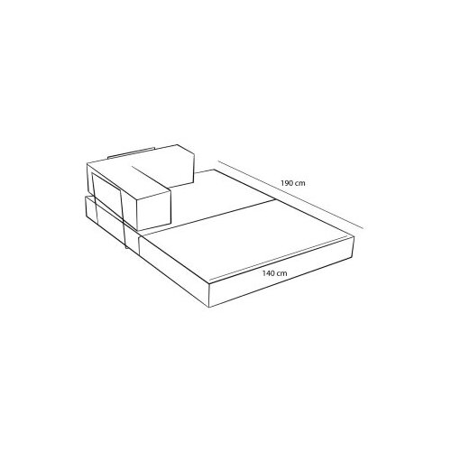Atelier Del Sofa Dvosjed Comfort, 140 x 75 x 95 cm, Krem Slike