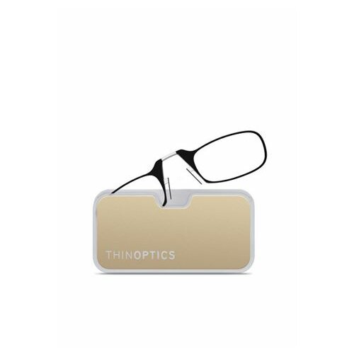 Thinoptics naočare sa dioptrijom Metal Pod Clear & Gold Low Power Glasses Black Slike