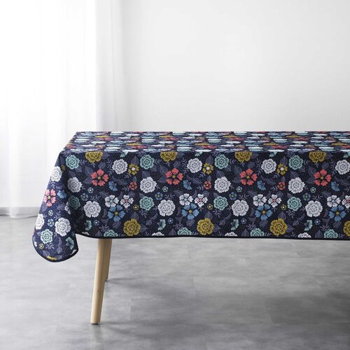 Douceur d intérieur nappe rectangle 150 x 240 cm polyester imprime lily bleu blue Cijene
