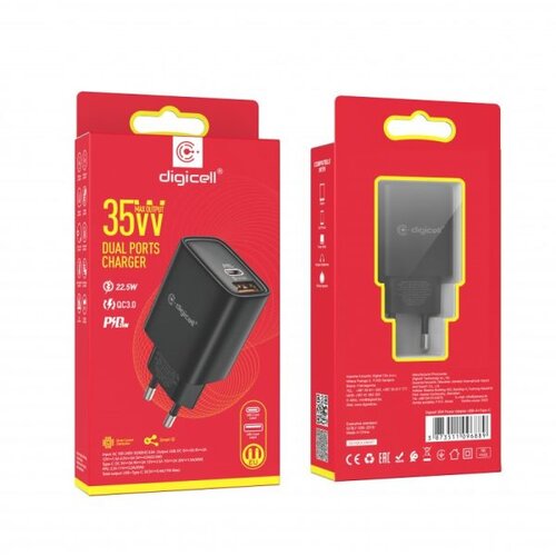  Digicell 35W strujni adapter tipa A + tipa C Slike