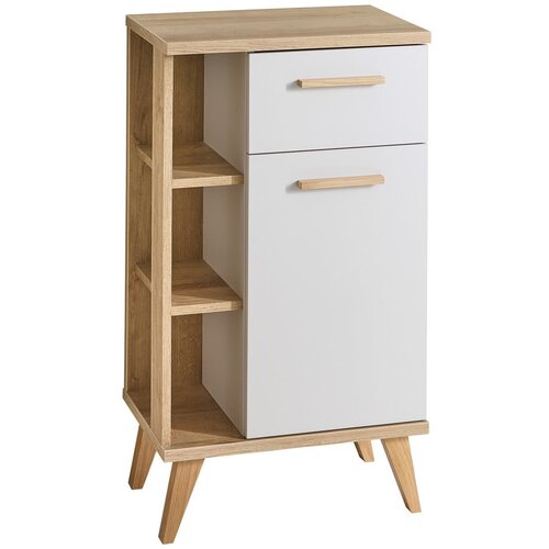Pelipal Krem/u prirodnoj boji nizak kupaonski ormarić u dekoru hrasta 50,5x89,5 cm Quickset 966 – Cijene