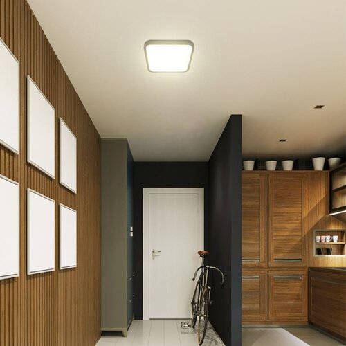  LED plafonsko svetlo za kupatilo LED/48W/230V IP44 4000K 42x42 cm crna Slike