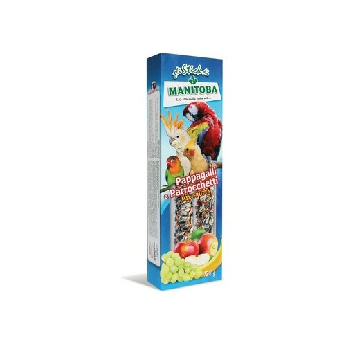 Manitoba štapići za papagaje - mix sa voćem 120g Cene