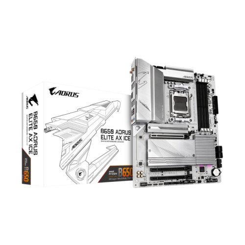 Gigabyte B650 AORUS ELITE AX ICE, DDR5, SATA3, USB3.2Gen2x2, DP, 2.5GbE, WiFi 6E, AM5 ATX Cene