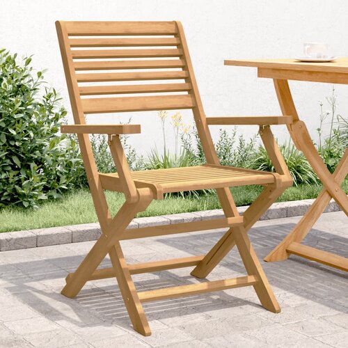 VidaXL Sklopive vrtne stolice 4 kom 54 5x61 5x86 5 cm od drva bagrema Slike