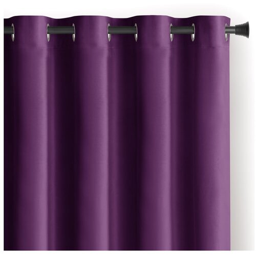 Restilo Vijolična žametna zavesa za delno zatemnitev 140x270 cm Eyelets &amp;ndash; Slike