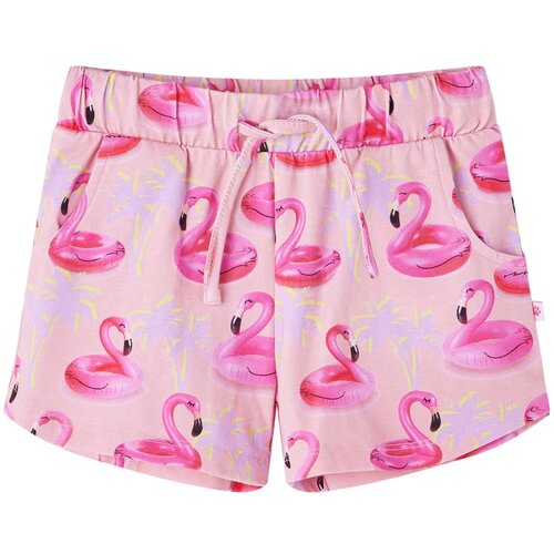 vidaXL Otroške kratke hlače z vrvico potisk flamingo obroč svetlo roza 92 Cene