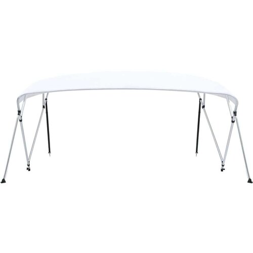 vidaXL Bimini tenda s 4 loki bela 243x(230-244)x137 cm Cene