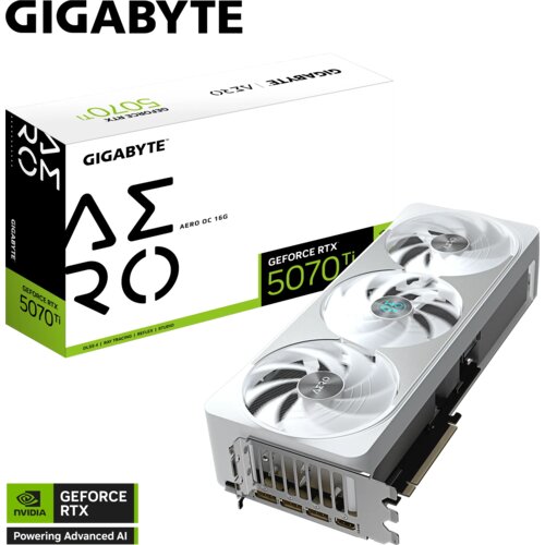  grafična kartica gigabyte geforce rtx 5070 ti aero oc 16G, 16GB GDDR7, pci-e 5.0 Cene