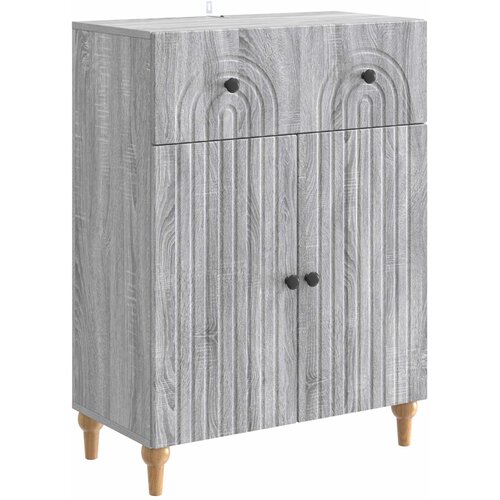 vidaXL Strani &scaron;al Siva Sonoma 66 x 34,5 x 90 cm Inženirski les, (5000217728) Cene