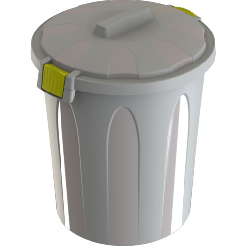 PLASTOFLEX Bure sa poklopcem 50 l bijela Slike