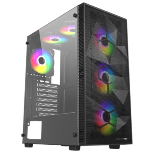 Raidmax talos window/black, 4x 120mm kucište RGB bez napajanja Slike