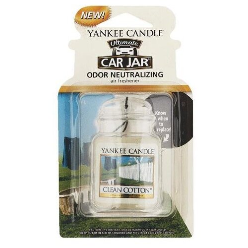 Yankee Candle clean Cotton Car Jar miris za automobil 1 kom Slike