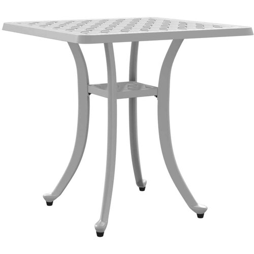 VidaXL vrtni stol bijeli 53 x 53 x 53 cm od lijevanog aluminija Slike