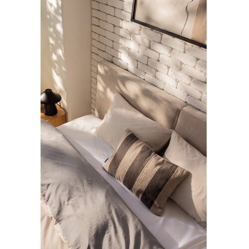 Bonami Selection Bež tapecirani bračni krevet s podnicom i prostorom za odlaganje 180x200 cm Myra Bold &amp;ndash; Slike