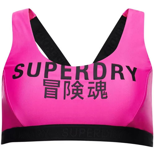 Superdry Bikini gornji dio roza / crna